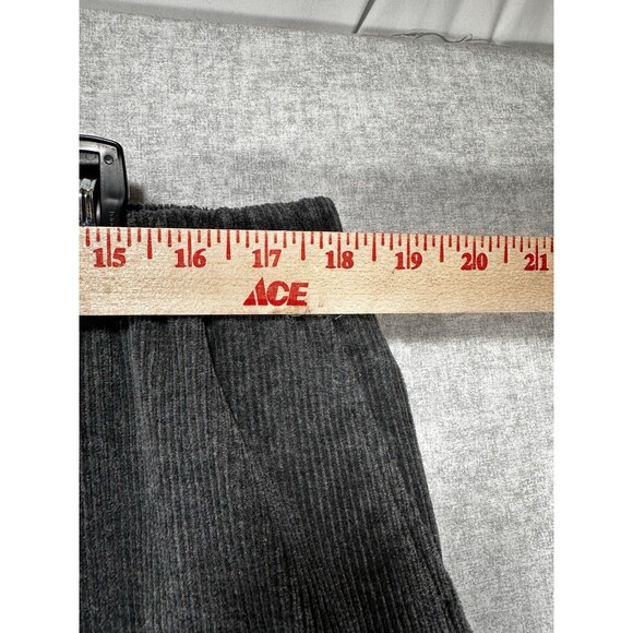 Lands End Pull On Corduroy Pant Womens Size 18 X-Large Gray High Rise Sport Knit - Picture 2 of 7